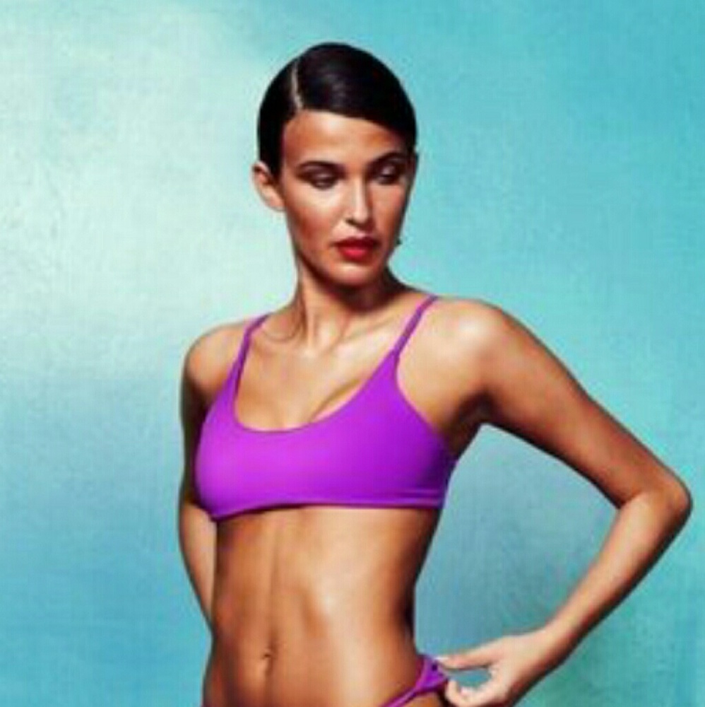 Mochi Swim Bikini purple/Blue TOP Small Size